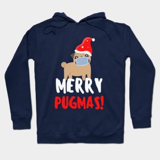 Merry Pugmask! Funny Christmas Pug Hoodie